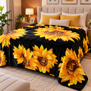 Frazada King Panda — Girasoles