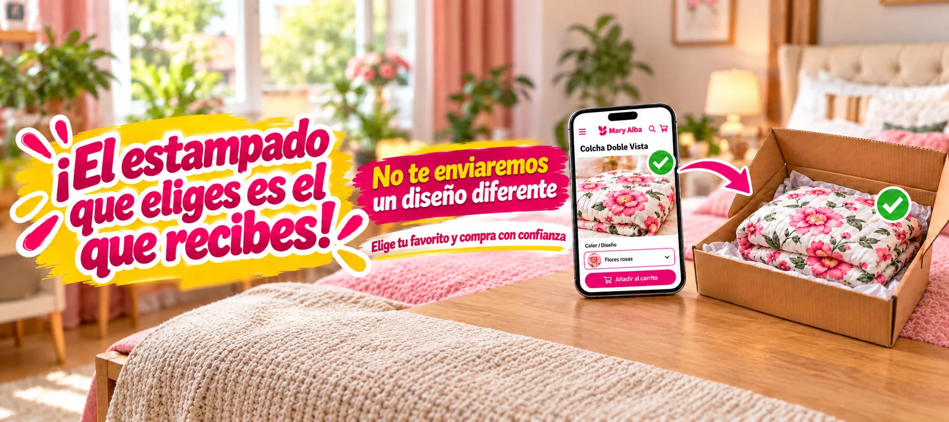 El estampado que eliges es el que recibes