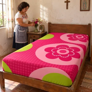 Sabana Cajonera Individual — DISEÑO FLORAL ROSA